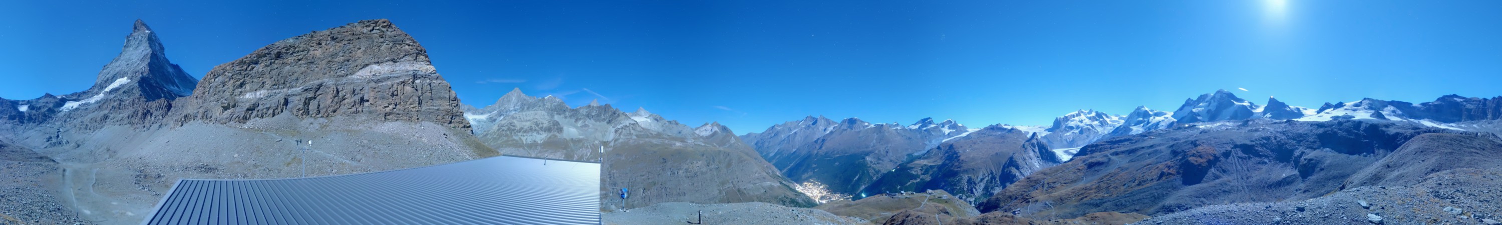Zermatt Bergbahnen Hirli snow cam captured at 25 September 2026 at 11:48 pm GMT+2