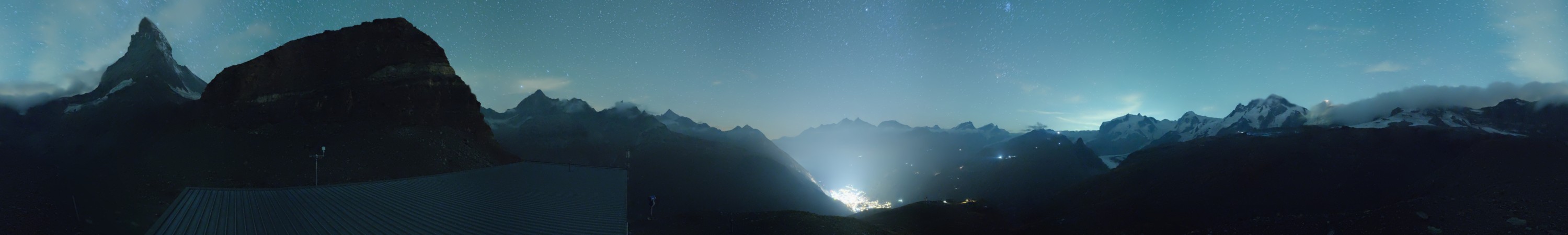 Zermatt Bergbahnen Hirli snow cam captured at 3 October 2026 at 11:54 pm GMT+2