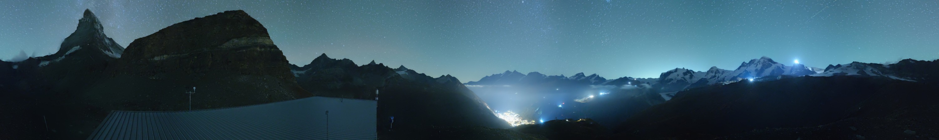 Zermatt Bergbahnen Hirli snow cam captured at 5 October 2026 at 11:56 pm GMT+2