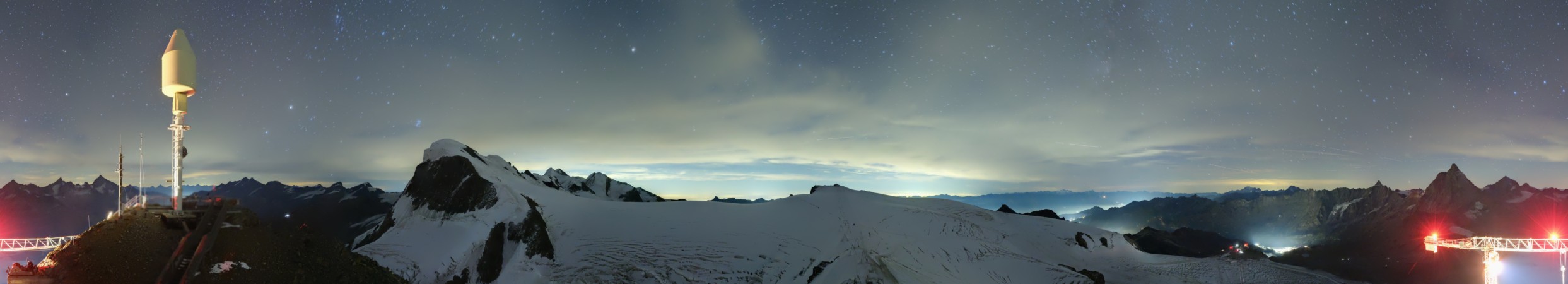 Zermatt Bergbahnen Matterhorn - Glacier Paradise snow cam captured at 12 September 2026 at 11:56 pm GMT+2