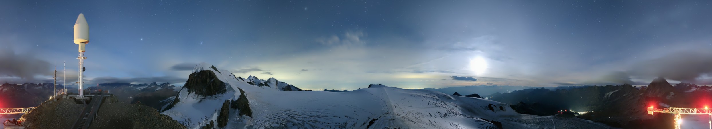 Zermatt Bergbahnen Matterhorn - Glacier Paradise snow cam captured at 20 September 2026 at 11:45 pm GMT+2