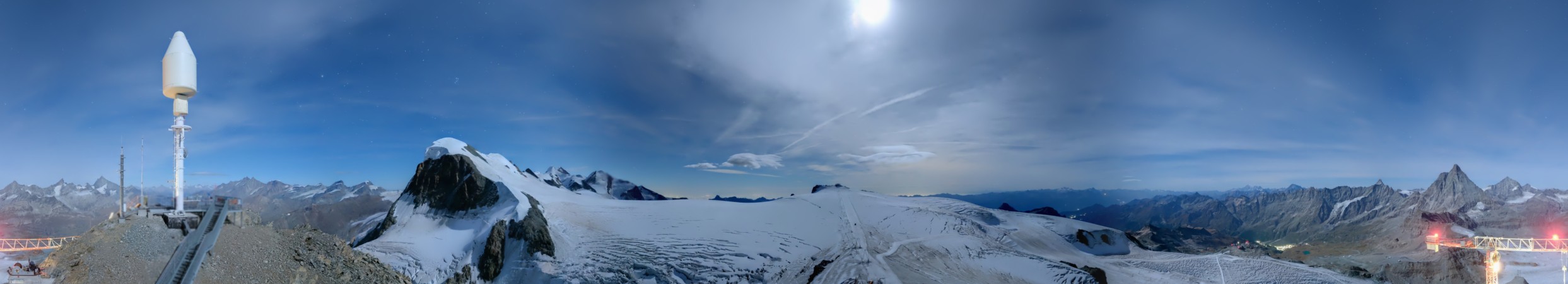Zermatt Bergbahnen Matterhorn - Glacier Paradise snow cam captured at 24 September 2026 at 11:47 pm GMT+2