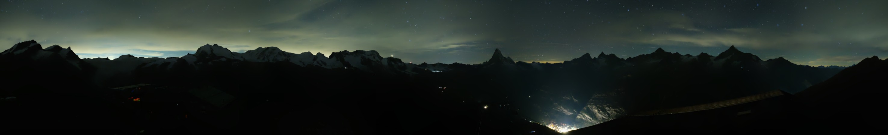 Zermatt Bergbahnen Rothorn snow cam captured at 12 September 2026 at 11:56 pm GMT+2