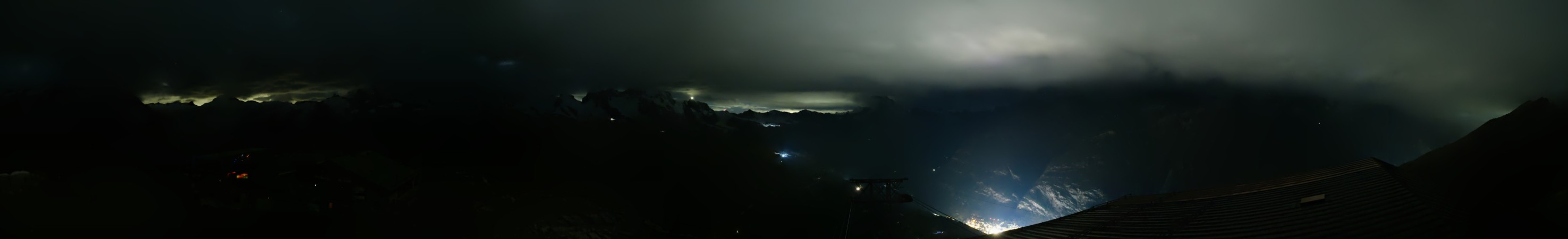 Zermatt Bergbahnen Rothorn snow cam captured at 13 September 2026 at 11:47 pm GMT+2