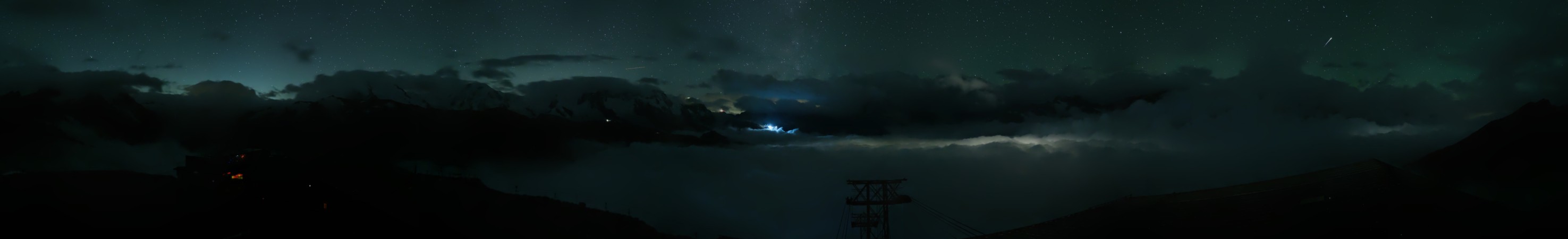 Zermatt Bergbahnen Rothorn snow cam captured at 16 September 2026 at 11:54 pm GMT+2
