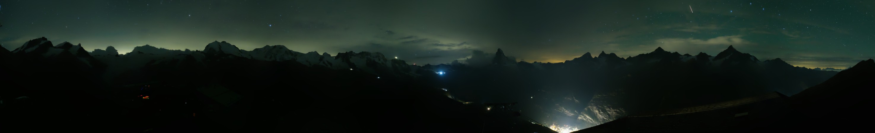 Zermatt Bergbahnen Rothorn snow cam captured at 17 September 2026 at 11:45 pm GMT+2