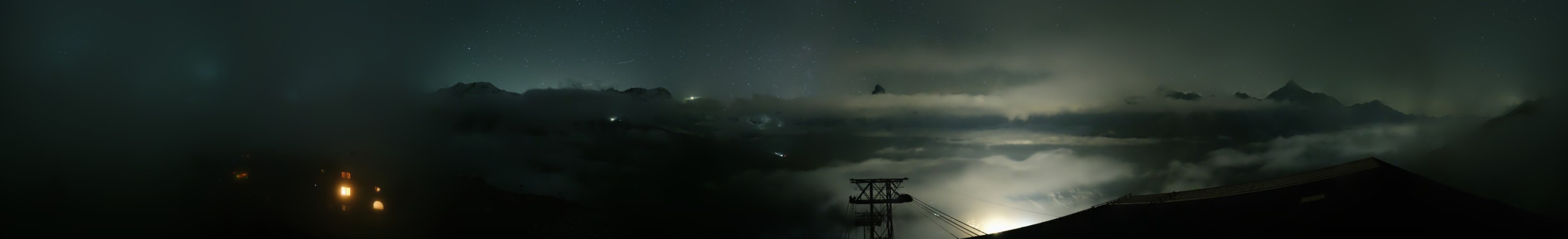 Zermatt Bergbahnen Rothorn snow cam captured at 18 September 2026 at 11:46 pm GMT+2