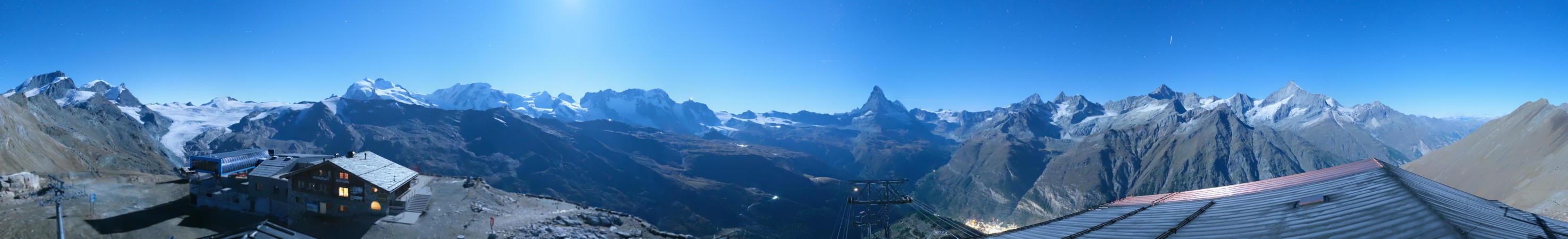 Zermatt Bergbahnen Rothorn snow cam captured at 23 September 2026 at 11:54 pm GMT+2