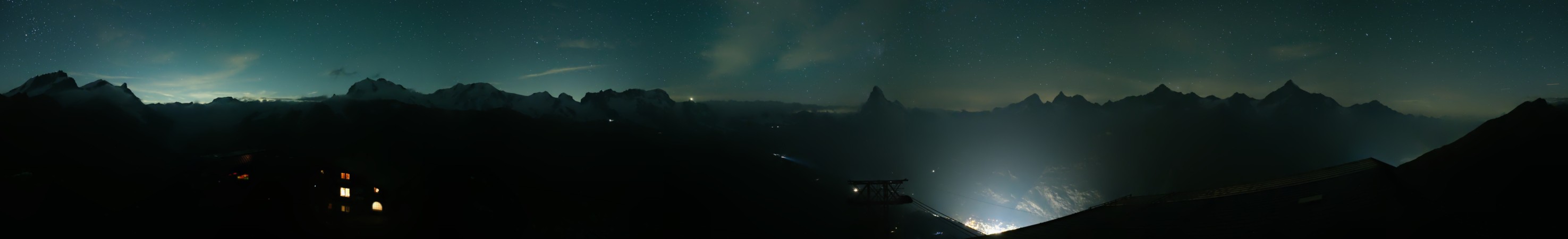 Zermatt Bergbahnen Rothorn snow cam captured at 3 October 2026 at 11:54 pm GMT+2