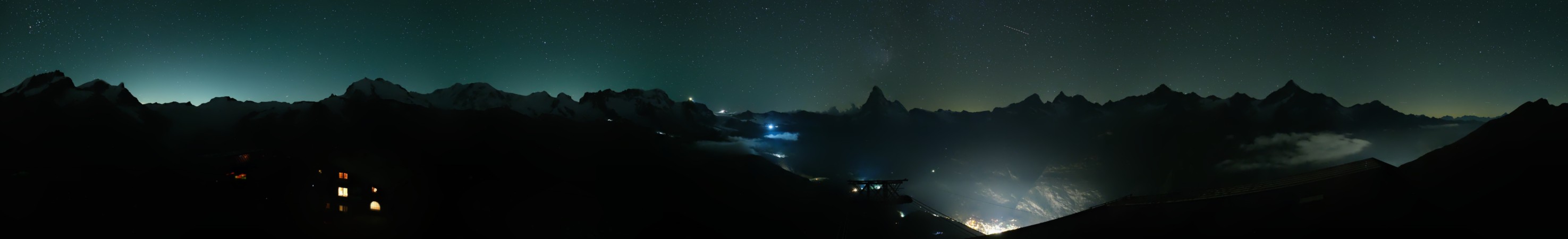 Zermatt Bergbahnen Rothorn snow cam captured at 5 October 2026 at 11:56 pm GMT+2
