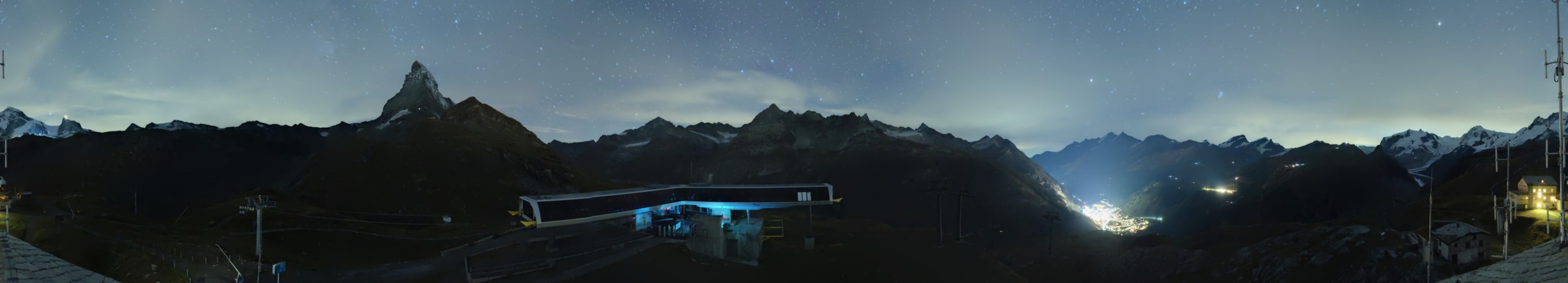 Zermatt Bergbahnen Schwarzsee snow cam captured at 12 September 2026 at 11:44 pm GMT+2
