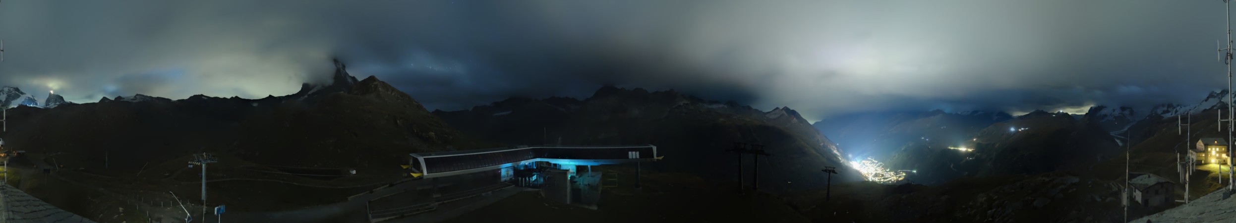 Zermatt Bergbahnen Schwarzsee snow cam captured at 13 September 2026 at 11:47 pm GMT+2