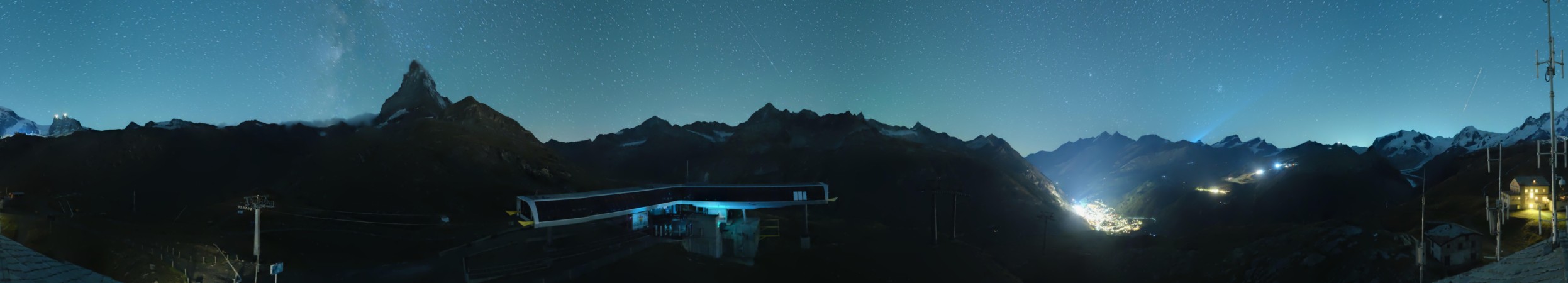 Zermatt Bergbahnen Schwarzsee snow cam captured at 14 September 2026 at 11:52 pm GMT+2