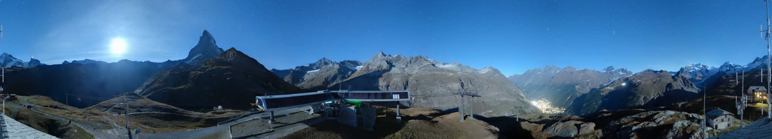 Zermatt Bergbahnen Schwarzsee snow cam captured at 21 September 2026 at 11:46 pm GMT+2