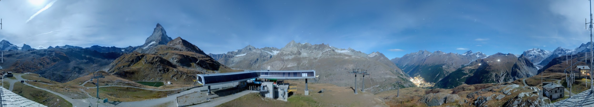 Zermatt Bergbahnen Schwarzsee snow cam captured at 24 September 2026 at 11:47 pm GMT+2