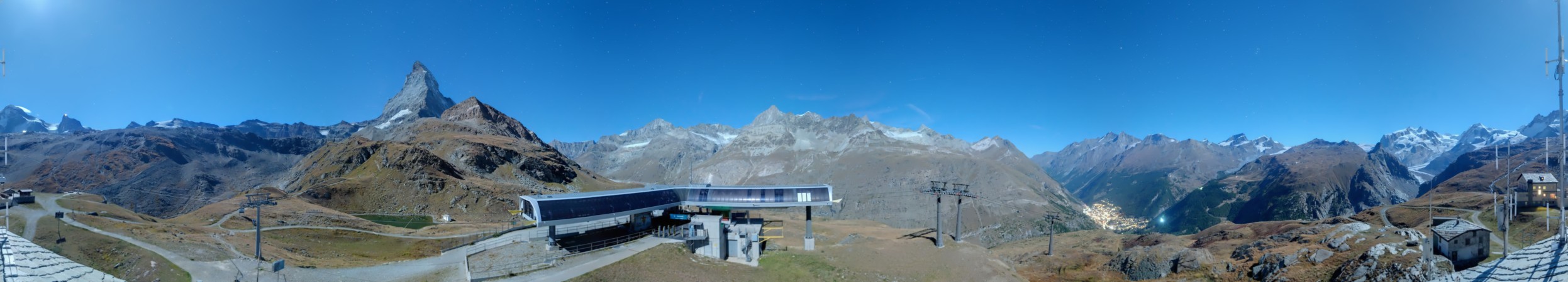 Zermatt Bergbahnen Schwarzsee snow cam captured at 25 September 2026 at 11:48 pm GMT+2