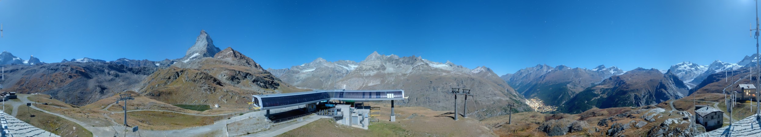 Zermatt Bergbahnen Schwarzsee snow cam captured at 26 September 2026 at 11:50 pm GMT+2