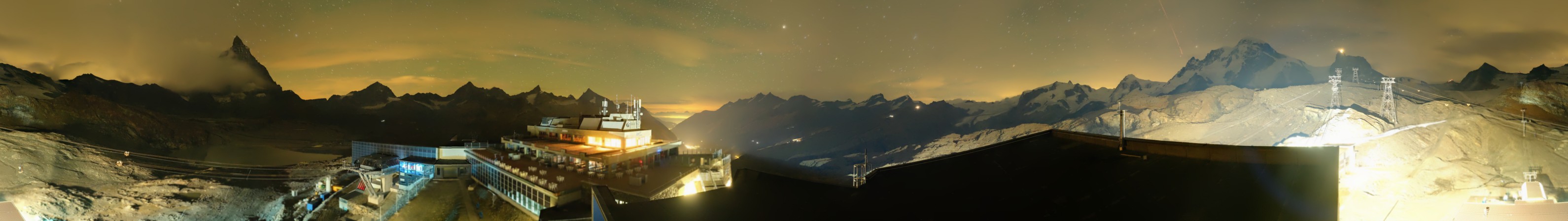 Zermatt Bergbahnen Trockener Steg snow cam captured at 17 September 2026 at 11:45 pm GMT+2