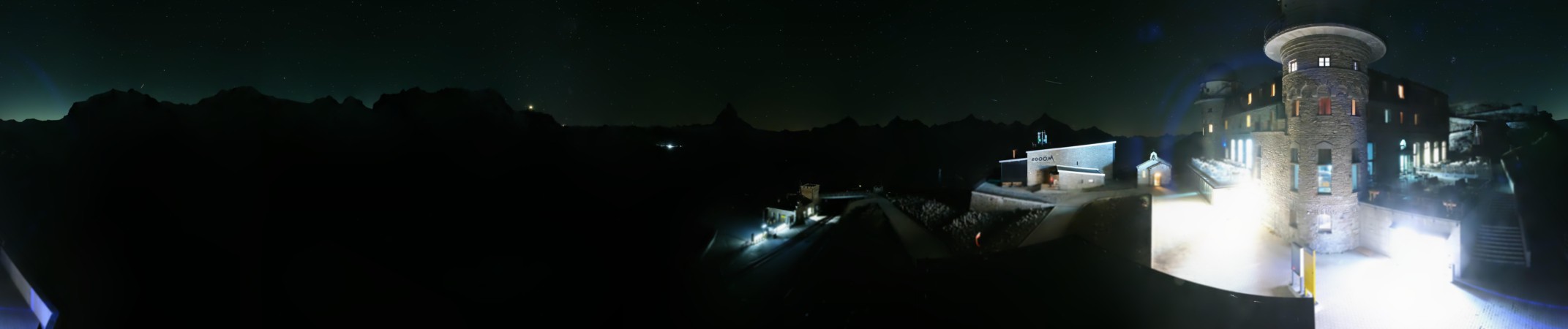Zermatt Tourismus Gornergrat snow cam captured at 14 September 2026 at 11:52 pm GMT+2