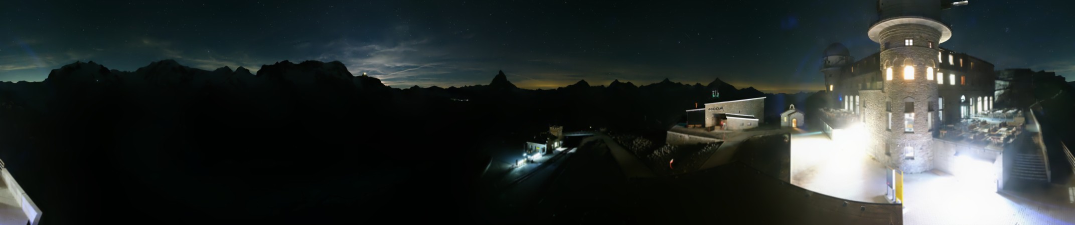 Zermatt Tourismus Gornergrat snow cam captured at 19 September 2026 at 11:51 pm GMT+2