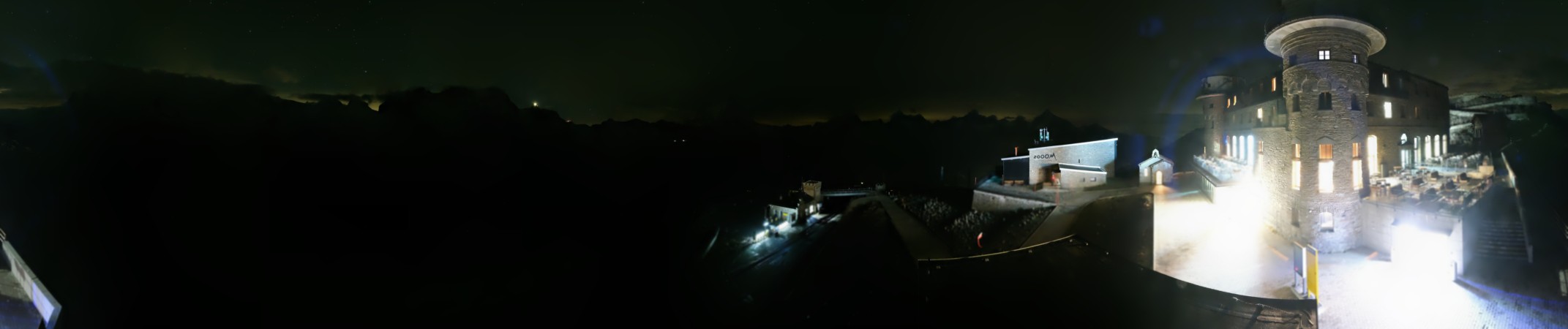 Zermatt Tourismus Gornergrat snow cam captured at 4 October 2026 at 11:51 pm GMT+2