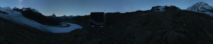 Zermatt Tourismus Monte Rosa snow cam captured at 11 September 2026 at 11:57 pm GMT+2