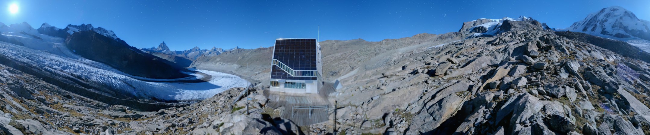 Zermatt Tourismus Monte Rosa snow cam captured at 22 September 2026 at 11:53 pm GMT+2