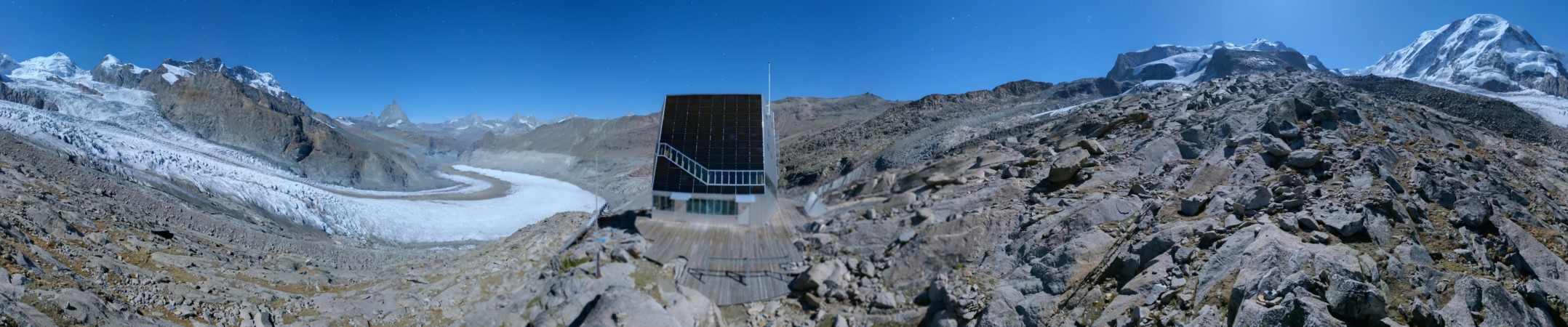 Zermatt Tourismus Monte Rosa snow cam captured at 27 September 2026 at 11:50 pm GMT+2