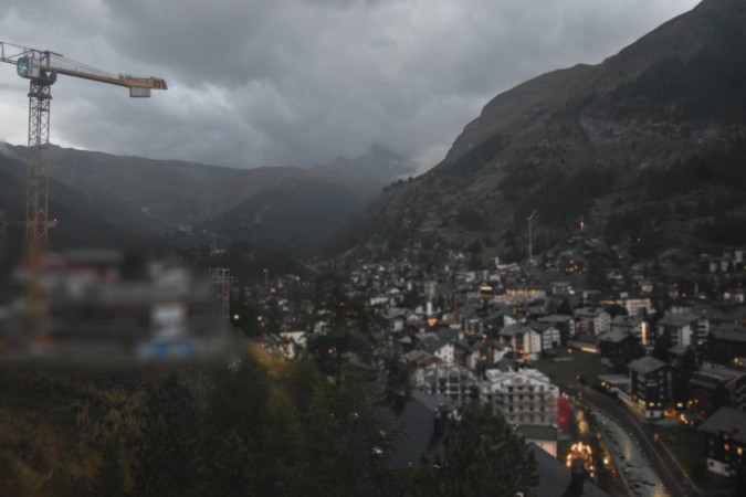 Zermatt Tourismus Schönegg Hotel snow cam captured at 16 September 2026 at 7:52 pm GMT+2