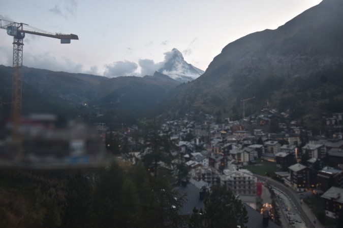Zermatt Tourismus Schönegg Hotel snow cam captured at 17 September 2026 at 7:53 pm GMT+2