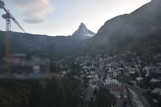 Zermatt Tourismus Schönegg Hotel snow cam captured at 20 September 2026 at 7:32 pm GMT+2