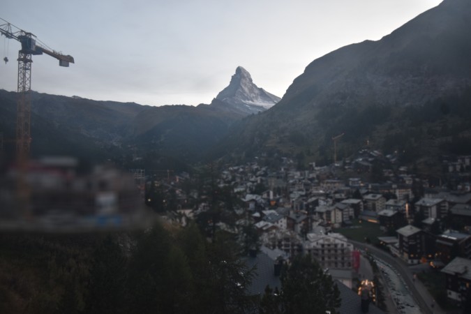 Zermatt Tourismus Schönegg Hotel snow cam captured at 21 September 2026 at 7:44 pm GMT+2