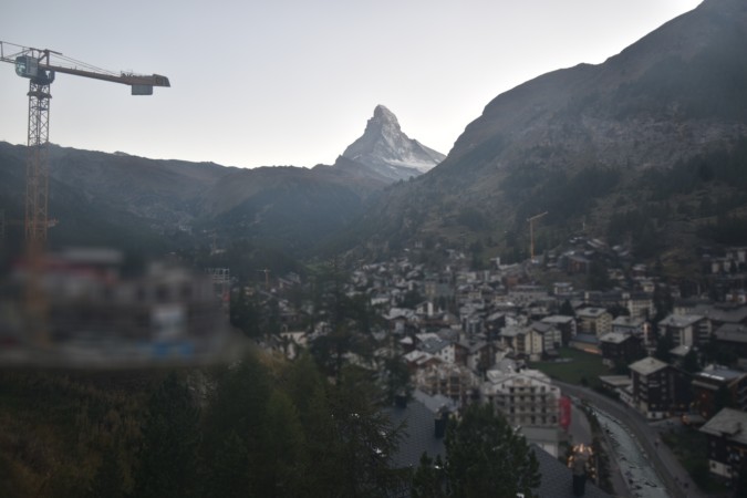 Zermatt Tourismus Schönegg Hotel snow cam captured at 22 September 2026 at 7:29 pm GMT+2