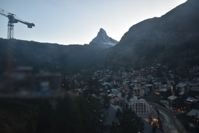 Zermatt Tourismus Schönegg Hotel snow cam captured at 24 September 2026 at 7:45 pm GMT+2