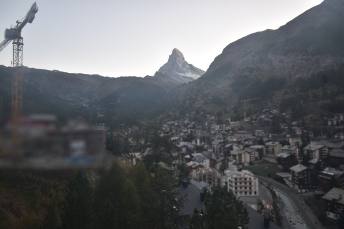 Zermatt Tourismus Schönegg Hotel snow cam captured at 26 September 2026 at 7:26 pm GMT+2