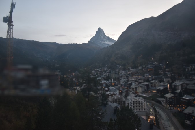 Zermatt Tourismus Schönegg Hotel snow cam captured at 28 September 2026 at 7:29 pm GMT+2