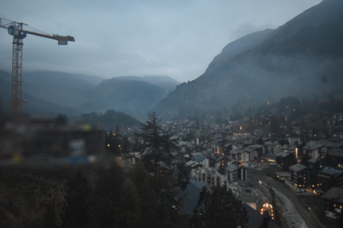 Zermatt Tourismus Schönegg Hotel snow cam captured at 1 October 2026 at 7:15 pm GMT+2