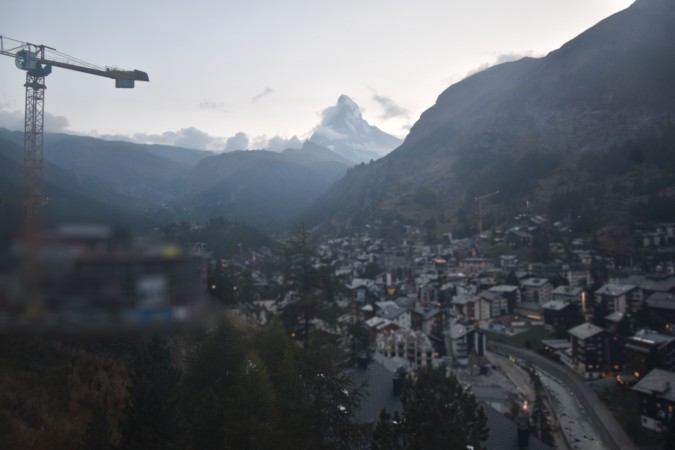 Zermatt Tourismus Schönegg Hotel snow cam captured at 2 October 2026 at 7:20 pm GMT+2