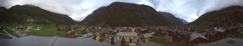 Zermatt Tourismus Täsch Dorf snow cam captured at 10 September 2026 at 8:01 pm GMT+2