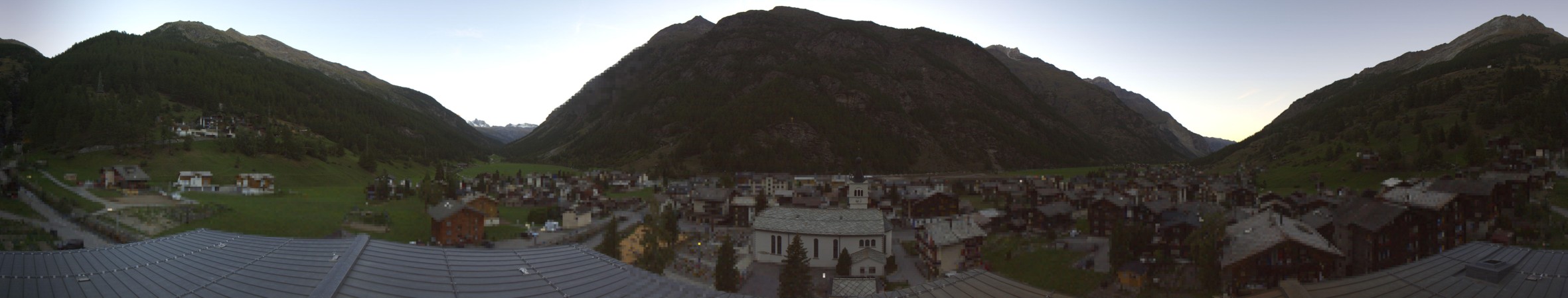 Zermatt Tourismus Täsch Dorf snow cam captured at 14 September 2026 at 8:01 pm GMT+2