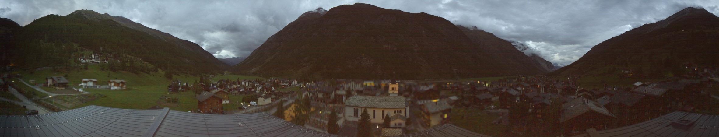 Zermatt Tourismus Täsch Dorf snow cam captured at 16 September 2026 at 8:03 pm GMT+2