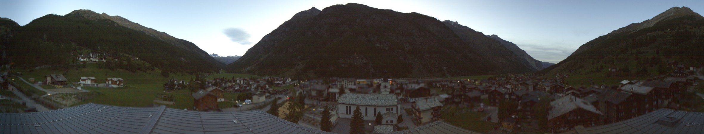 Zermatt Tourismus Täsch Dorf snow cam captured at 20 September 2026 at 7:54 pm GMT+2