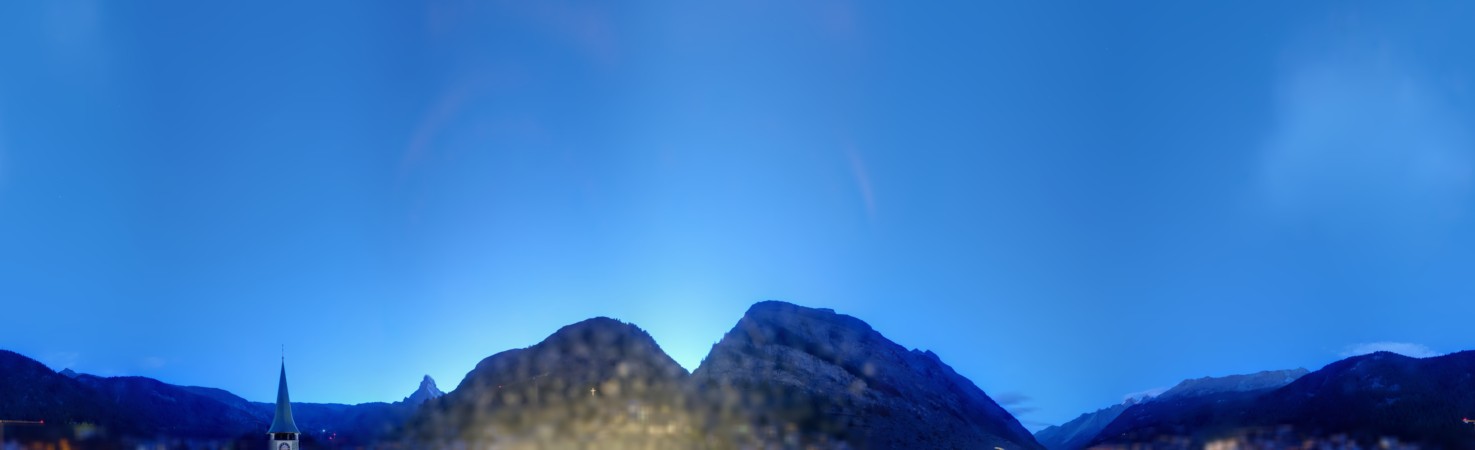 Zermatt Tourismus Zermatterhof snow cam captured at 13 September 2026 at 8:29 pm GMT+2