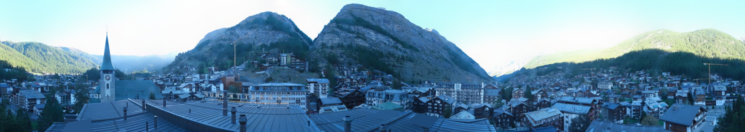 Zermatt Tourismus Zermatterhof snow cam captured at 15 September 2026 at 6:16 pm GMT+2