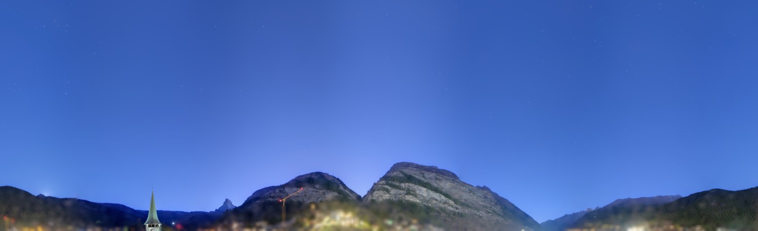 Zermatt Tourismus Zermatterhof snow cam captured at 22 September 2026 at 8:35 pm GMT+2