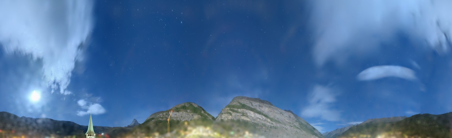 Zermatt Tourismus Zermatterhof snow cam captured at 24 September 2026 at 10:52 pm GMT+2