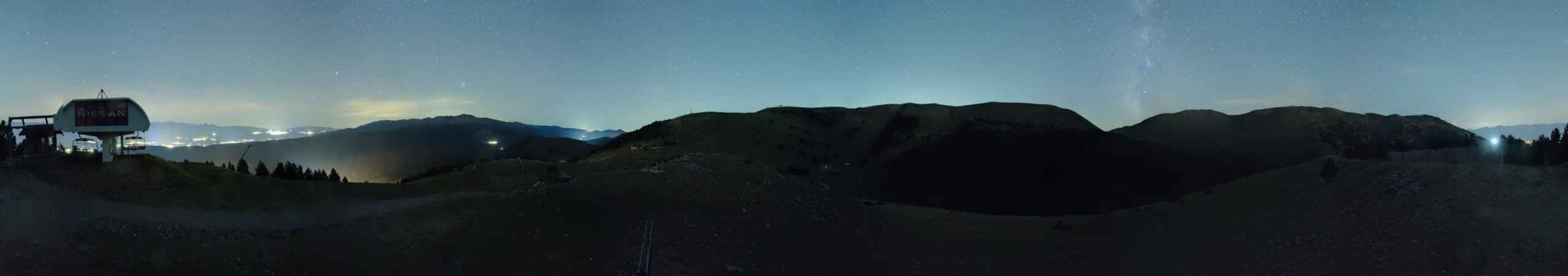 FGC Cap de Comella superior snow cam captured at 13 September 2026 at 11:53 pm GMT+2