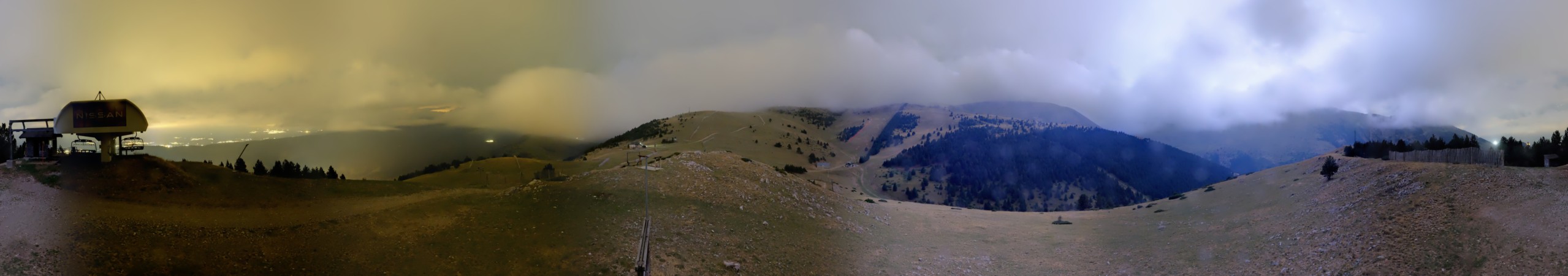 FGC Cap de Comella superior snow cam captured at 16 September 2026 at 11:47 pm GMT+2