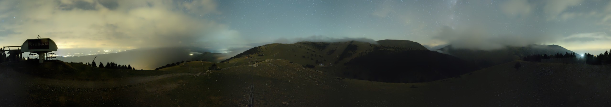FGC Cap de Comella superior snow cam captured at 17 September 2026 at 11:48 pm GMT+2