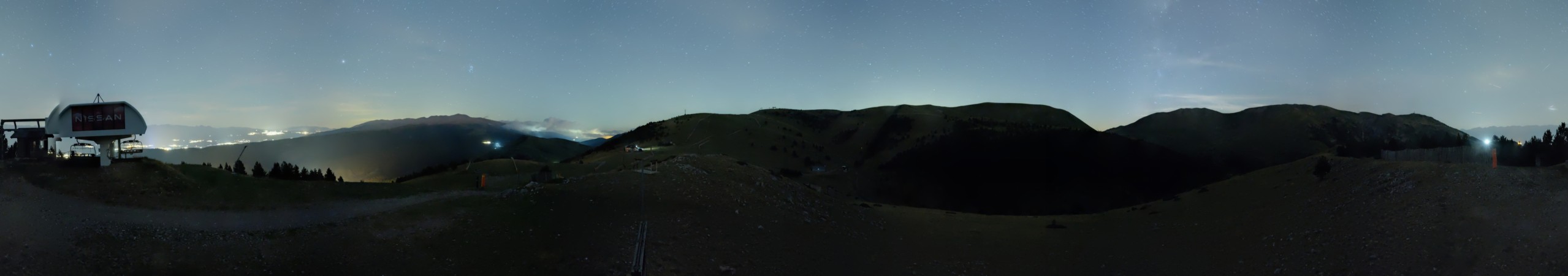 FGC Cap de Comella superior snow cam captured at 18 September 2026 at 11:49 pm GMT+2